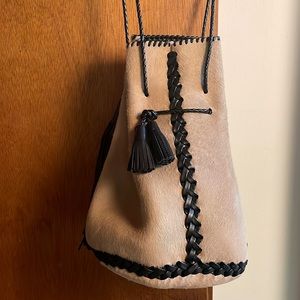 Wendy Nichol Whipstich Pony hair bullet bag